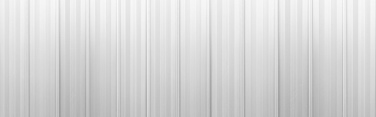 Panorama of white Corrugated metal texture surface or galvanize steel.