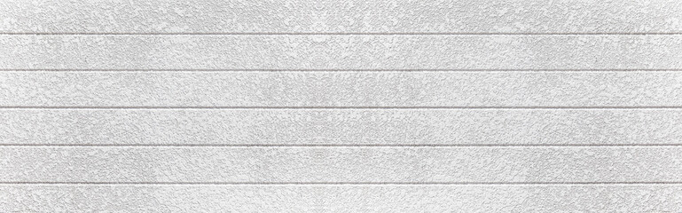 Panorama of white Corrugated metal texture surface or galvanize steel.