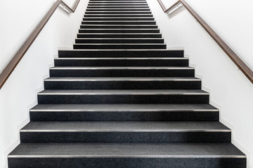 Long stair concrete in office building