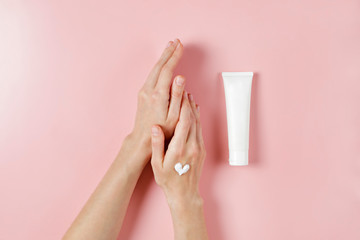Revitalizing hand cream for healing and recovery after excessive use of soap and disinfectants....