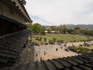 Vistas desde el Castillo de Matsumoto, en Japón