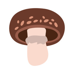 fungus plant boletus satanas hand draw style icon