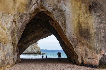 Cathedral cove on the Coromandel Peninsula. New Zealand. North Island.