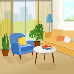 living room, modern interior