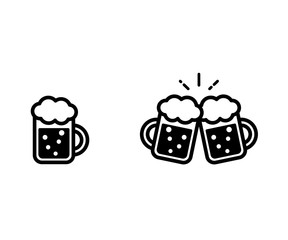 手書きのビールのイラスト 乾杯 素材 Alcohol Wall Mural Alcoh Yugoro