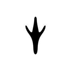 Bird tracks icon, logo isolated on white background