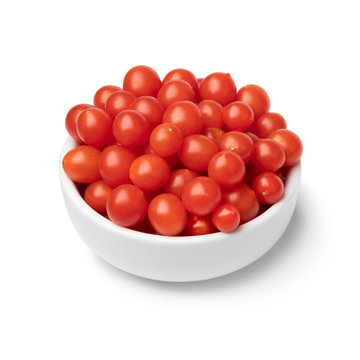 Fresh red Tomberry tomatoes close up