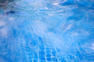 background pool blue water / clear water in the pool texture clear water rest concept