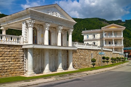 SPA Aphrodite - Rajecke Teplice, one of the buildings for spa treatment.