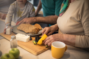 Obraz na płótnie Canvas Grandma always prepares the most delicious meals.