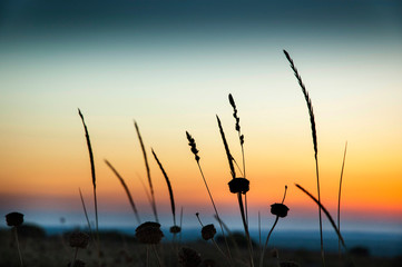 Panorama al tramonto ad Otranto nel Salento