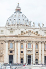 Fototapeta na wymiar Rome / Italy 10.02.2015.The papal basilica of Saint Peter in the Vatican