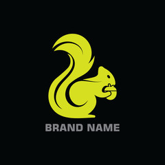 Squirrel Modern Gradient and stylish simple logo template design