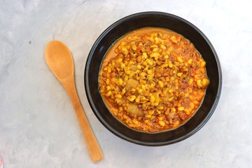 Spicy Moth beans curry or Matki chi usal is a spicy Indian curry made out of sprouted moth beans....