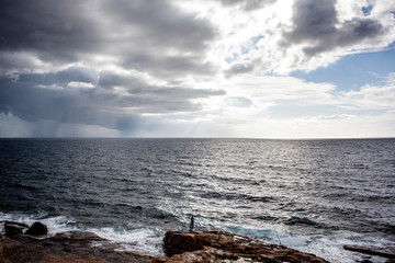 Livorno coast in Italy. Landscape