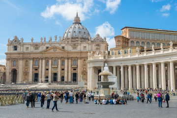 Rome / Italy 10.02.2015.The papal basilica of Saint Peter in the Vatican