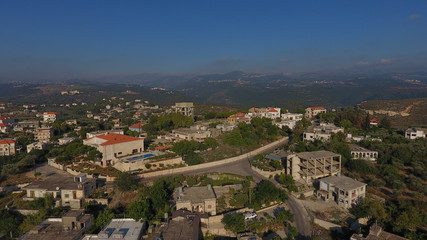 Fototapeta na wymiar Village Drone View