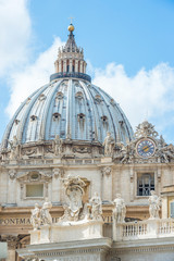 Rome / Italy 10.02.2015.The papal basilica of Saint Peter in the Vatican