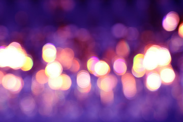 Blurred background Close up decoration light, bokeh effect background