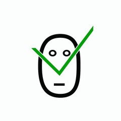 Check mark symbol. Vector tick icon