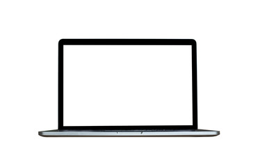 Laptop mockup in white background