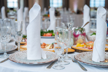 table setting for a party
