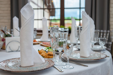 table setting for a wedding reception