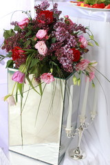 Beautiful decoration setup for wedding ceremony