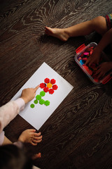 Obraz premium kids study letters and numbers educational games