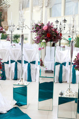Luxury beautiful decor for wedding party