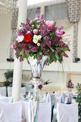 Beautiful luxuary cool white wedding set up