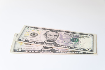 Dollar sign. American money on a white background