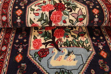 Old and modern Persian Colourful Arabesque and handmade carpet, rug gelim, patchwork, and Gabbeh...