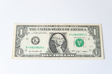 Dollar sign. American money on a white background