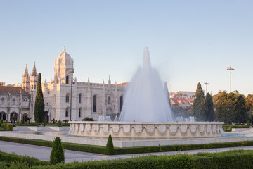 Fototapeta na wymiar Jeronimos Monastery in Lisbon Portugal