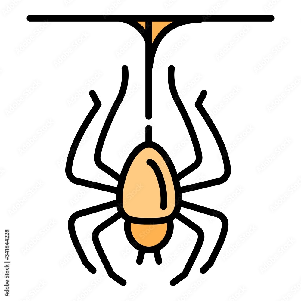Poster spider icon. outline spider vector icon for web design isolated on white background