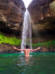waterfall in the park
