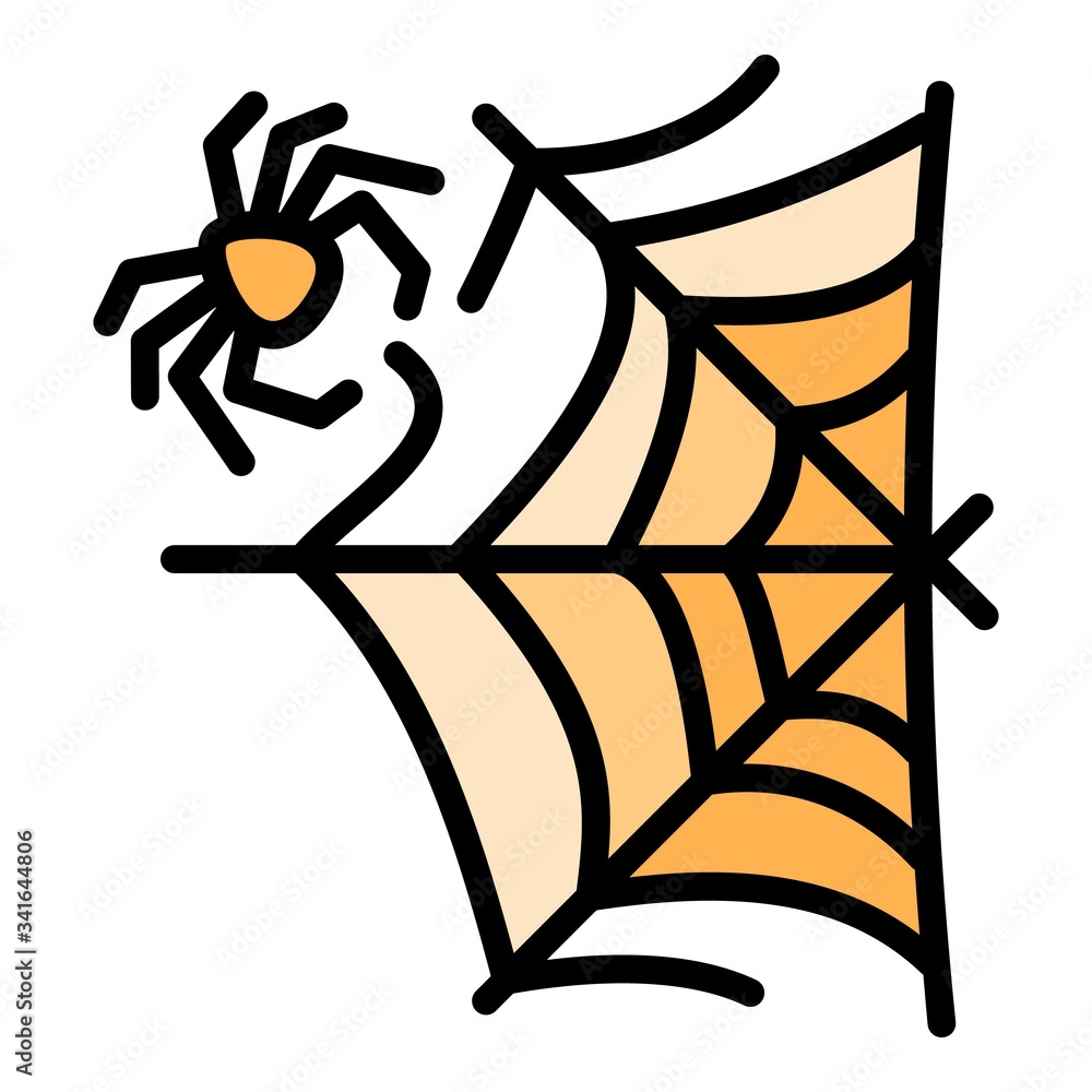 Poster spider repair web icon. outline spider repair web vector icon for web design isolated on white backg