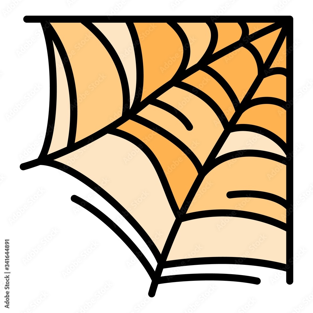 Poster wild spider web icon. outline wild spider web vector icon for web design isolated on white backgroun