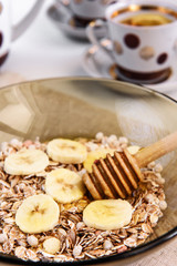 oatmeal with banana and honey