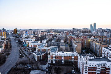 Astana Kazakhstan right bank sunset