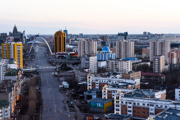 Astana Kazakhstan right bank sunset