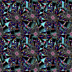 Nature seamless pattern background fantasy Cornflower plant, knapweed.