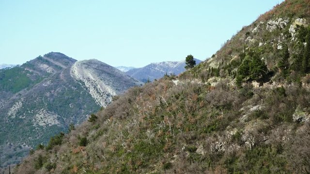 Alpine Mountain Nature Landscape In Montenegro, European Wilderness.