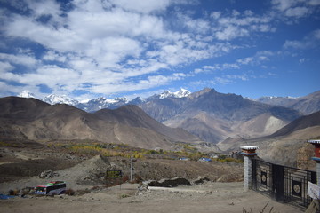mountain road in the himalayas