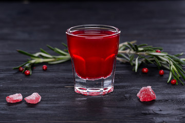 Gorilka with a barberry, alcohol, alcoholic drink with a barberry