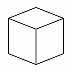 Cube icon illustration