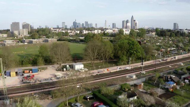 Fast Jib to reveal the skyline of Frankfurt