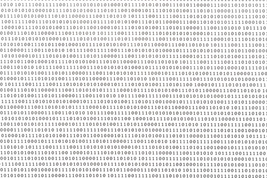 abstract background of binary code numbers on a white background