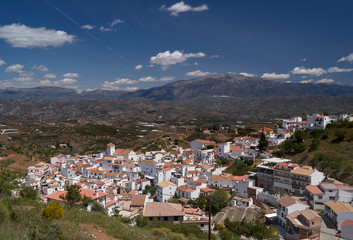 Fototapeta na wymiar Iznate, white town of Malaga, Spain